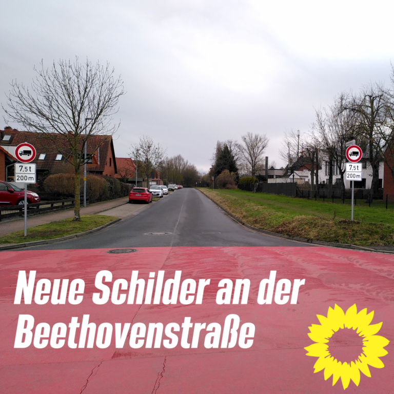 Neue Schilder an der Beethovenstraße