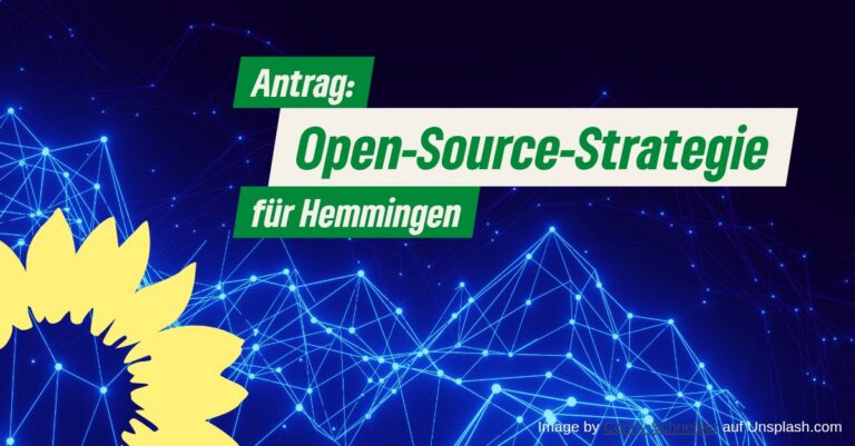 GRÜNE, DUH und FDP mit gemeinsamen Antrag zu digitaler Souveränität
